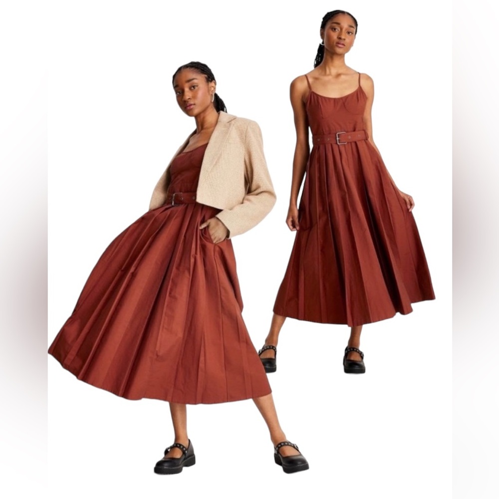 Reese Blutstein Future Collective Midi Dress Full Circle Swing Pockets 18